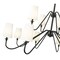 Z-Lite Gianna Chandelier, 12-Light, 60.25 In.W x 33.75 In.H, Matte Black/White 7509-12-60MB - alternate 3